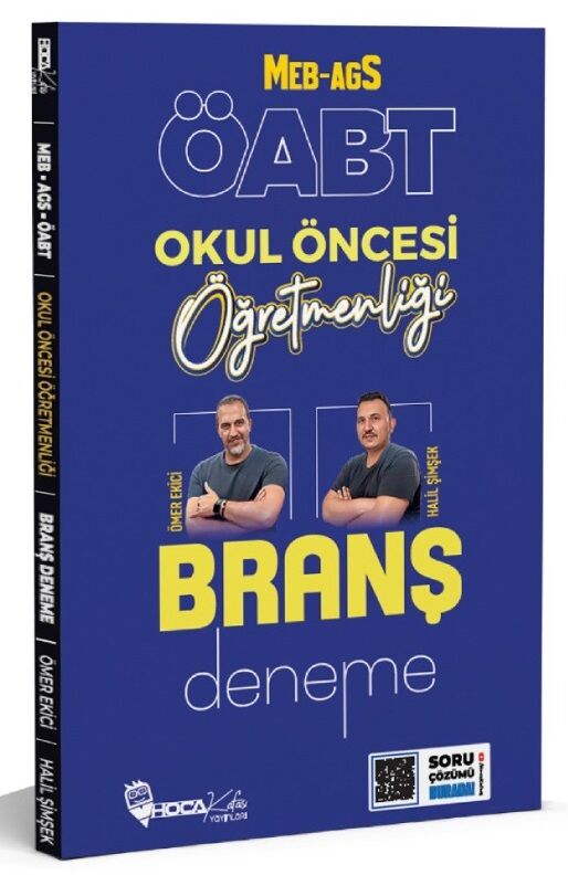 Hoca Kafası 2026 ÖABT MEB-AGS Okul Öncesi Öğretmenliği Branş Deneme Çözümlü - Ömer Ekici, Halil Şimşek Hoca Kafası Yayınları