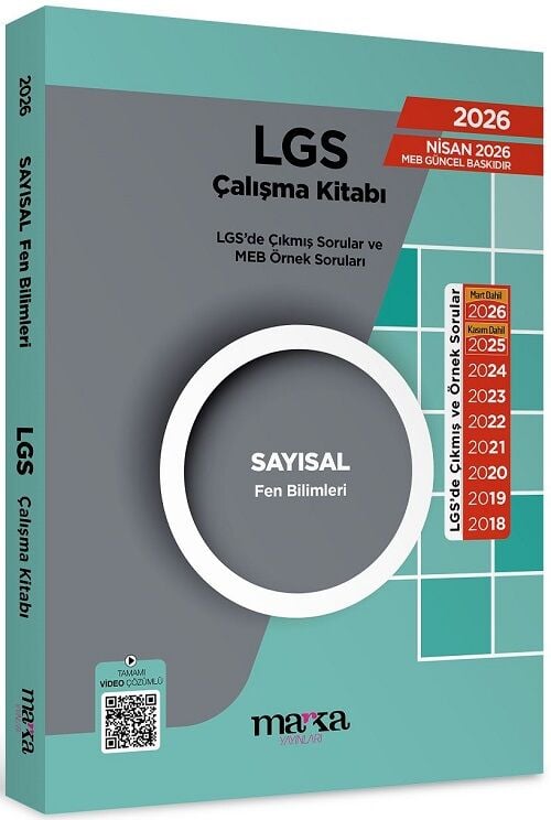 Marka 2026 LGS Sayısal Fen Bilimleri Çıkmış Sorular Çalışma Kitabı Marka Yayınları