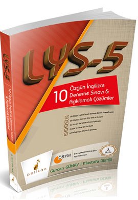 Pelikan LYS 5 İngilizce 10 Özgün Deneme Sınavı ve Açıklamalı Çözümler Pelikan Yayınları