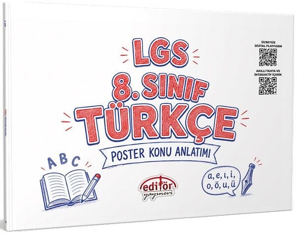 Editör 8. Sınıf LGS Türkçe Poster Konu Anlatımı Editör Yayınları
