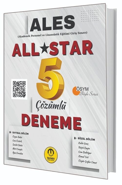 Tasarı ALES All Star 5 Deneme Çözümlü Tasarı Yayınları