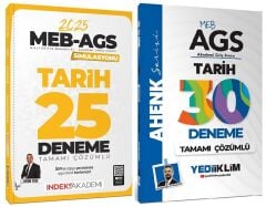 Yediiklim + İndeks 2025 MEB-AGS Tarih 30+25 Deneme 2 li Set Ahenk Serisi - Ahmet Uğur Karakuza, Aydın Yüce Yediiklim + İndeks Akademi Yayınları
