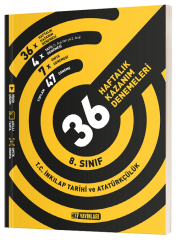 Hız Yayınları 8. Sınıf TC İnkılap Tarihi ve Atatürkçülük Haftalık 36 Deneme Hız Yayınları