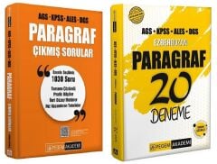 Pegem KPSS MEB-AGS ALES DGS Paragraf Çıkmış Sorular + 20 Deneme 2 li Set Pegem Akademi Yayınları