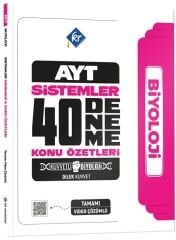 KR Akademi YKS AYT Kuvvetli Biyoloji Sistemler 40 Deneme Çözümlü - Dilek Kuvvet KR Akademi Yayınları