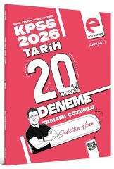 EDU Kariyer 2026 KPSS Tarih 20 Deneme Çözümlü - Sadettin Akyayla EDU Kariyer