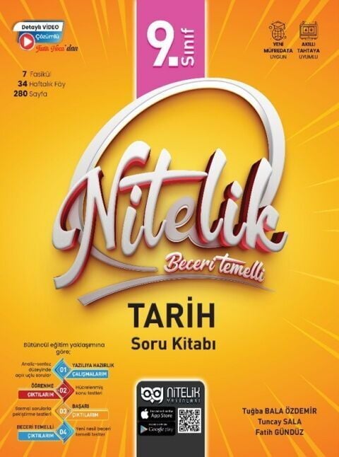 Nitelik 9. Sınıf Tarih Beceri Temelli Soru Kitabı Nitelik Yayınları