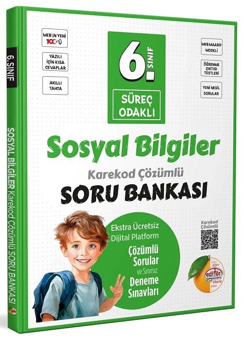 Editör 6. Sınıf Sosyal Bilgiler Süreç Odaklı Soru Bankası Çözümlü Editör Yayınları