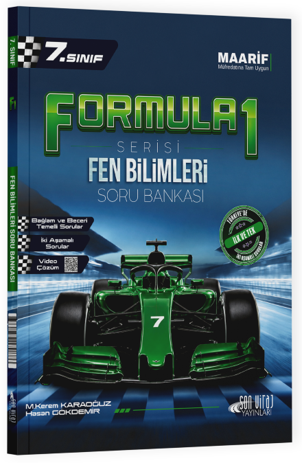 Son Viraj 7. Sınıf Fen Bilimleri Formula-1 Maarif Soru Bankası Son Viraj Yayınları