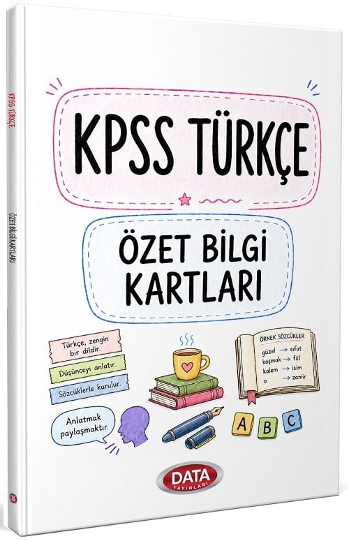 Data KPSS Türkçe Özet Bilgi Kartları Data Yayınları