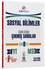 Alan Yayınları YKS TYT Sosyal Bilimler Çıkmış Sorular Son 8 Yıl Konu Konu Çözümlü Alan Yayınları