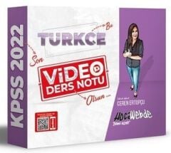 SÜPER FİYAT - HocaWebde 2022 KPSS Türkçe Video Ders Notu - Ceren Ertopçu HocaWebde Yayınları
