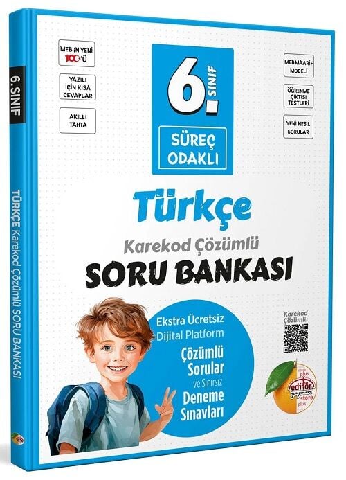 Editör 6. Sınıf Türkçe Süreç Odaklı Soru Bankası Çözümlü Editör Yayınları