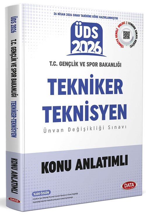 Data 2026 GYS ÜDS Gençlik ve Spor Bakanlığı Tekniker Teknisyen Konu Anlatımlı Görevde Yükselme Ünvan Değişikliği  Data Yayınları