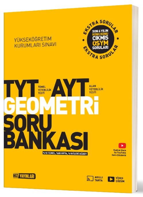 Hız Yayınları YKS AYT Geometri Soru Bankası Hız Yayınları