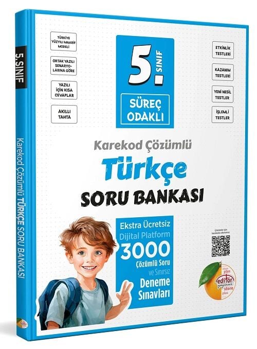 Editör 5. Sınıf Türkçe Süreç Odaklı Soru Bankası Çözümlü Editör Yayınları