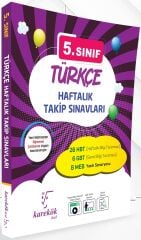 Karekök 5. Sınıf Türkçe Haftalık Takip Sınavları Karekök Yayınları