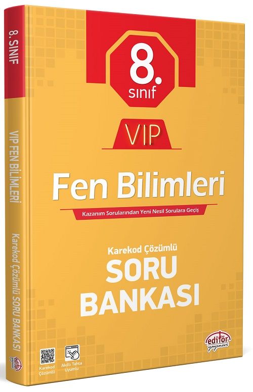 Editör 8. Sınıf VIP Fen Bilimleri Soru Bankası Editör Yayınları