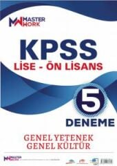Master Work KPSS Lise Ön Lisans 5 Deneme Master Work Yayınları