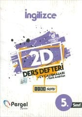 Pergel 5. Sınıf İngilizce 2D Ders Defteri Pergel Yayınları
