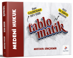 Dizgi Kitap Hakimlik Kaymakamlık Medeni Hukuk Tablomatik Konu Anlatımı - Mustafa Dinçdemir Dizgi Kitap Yayınları