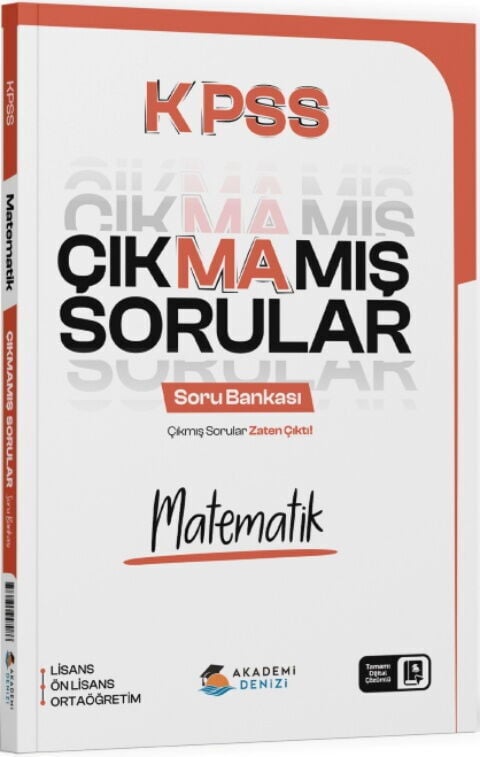 Akademi Denizi KPSS Matematik Çıkmamış Sorular Soru Bankası Çözümlü Akademi Denizi