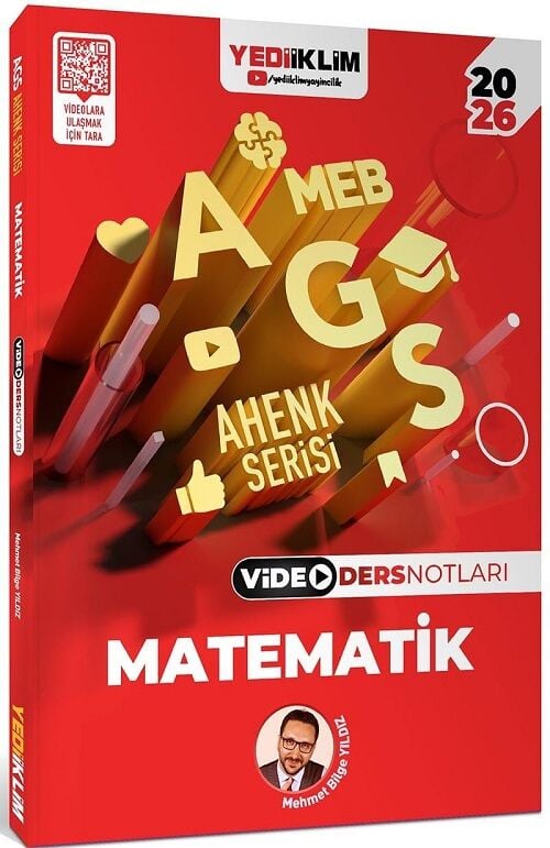 Yediiklim 2026 MEB-AGS Sayısal Yetenek-Matematik Video Ders Notları Ahenk Serisi - Mehmet Bilge Yıldız Yediiklim Yayınları