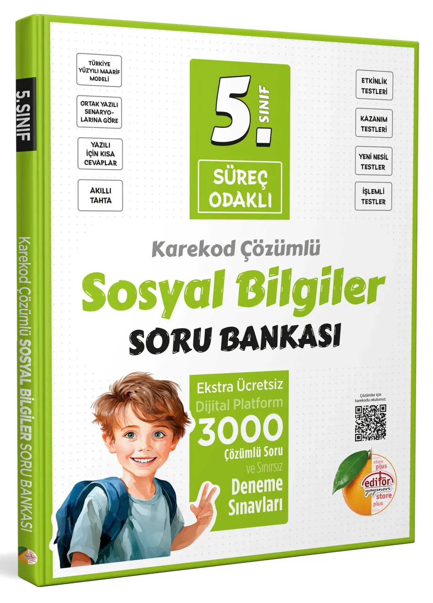 Editör 5. Sınıf Sosyal Bilgiler Süreç Odaklı Soru Bankası Çözümlü Editör Yayınları