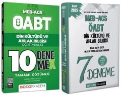Pegem + İndeks 2025 ÖABT MEB-AGS Din Kültürü ve Ahlak Bilgisi Öğretmenlği 7+10 Deneme 2 li Set Pegem + İndeks Akademi Yayınları