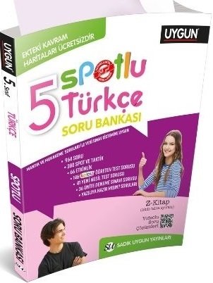 Sadık Uygun 5. Sınıf Türkçe Spotlu Soru Bankası Sadık Uygun Yayınları