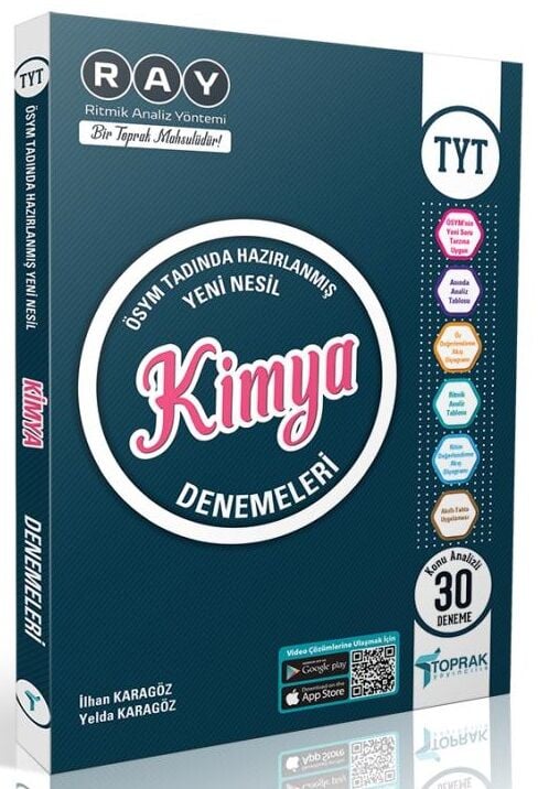 SÜPER FİYAT - Toprak YKS TYT Kimya RAY 30 Deneme Toprak Yayıncılık
