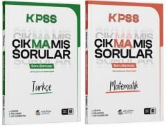 Akademi Denizi KPSS Türkçe + Matematik Çıkmamış Sorular Soru Bankası 2 li Set Akademi Denizi
