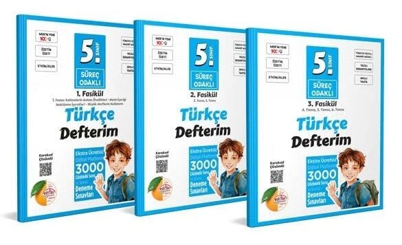 Editör 5. Sınıf Türkçe Süreç Odaklı Defterim Fasikülleri Editör Yayınları
