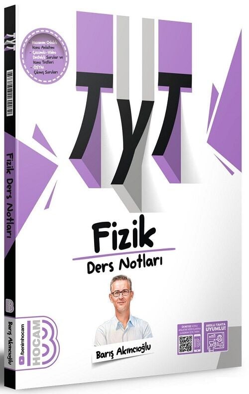 SÜPER FİYAT - Benim Hocam 2025 YKS TYT Fizik Ders Notları - Barış Akıncıoğlu Benim Hocam Yayınları