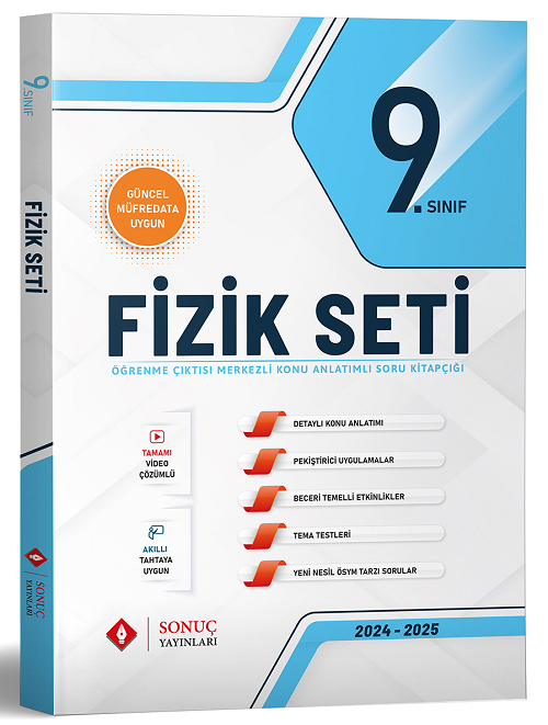 Sonuç 9. Sınıf Fizik Modüler Set Soru Bankası Sonuç Yayınları