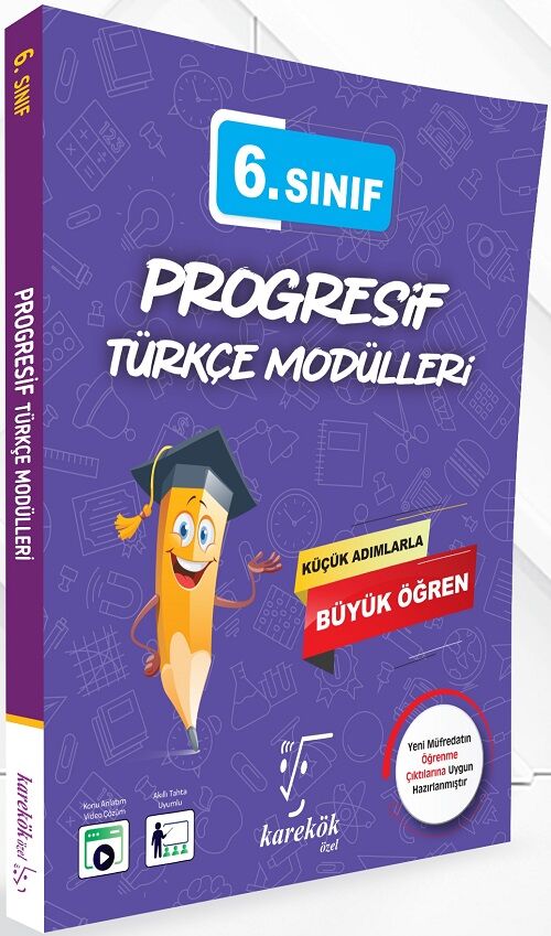 Karekök 6. Sınıf Progresif Türkçe Modülleri Karekök Yayınları