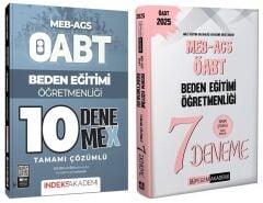 Pegem + İndeks 2025 ÖABT MEB-AGS Beden Eğitimi Öğretmenliği 7+10 Deneme 2 li Set Pegem + İndeks Akademi Yayınları