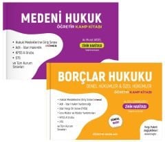 Öğretir HMGS Hakimlik KPSS Medeni + Borçlar Hukuku Konu Kamp Kitabı 2 li Set - Murat Aksel Öğretir Yayınları