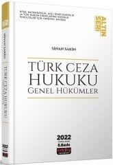 Savaş 2022 Türk Ceza Hukuku Genel Hükümler Altın Seri 8. Baskı - Sinan Sakin Savaş Yayınları