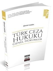 Savaş 2026 Türk Ceza Hukuku Genel Hükümler Altın Seri 9. Baskı - Sinan Sakin Savaş Yayınları