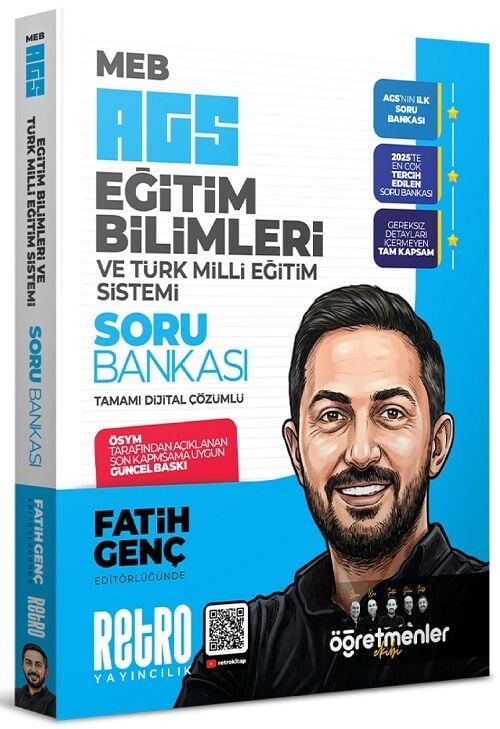 YENİ AGS - Retro MEB-AGS Eğitim Bilimleri ve Türk Milli Eğitim Sistemi Öğretmenler Ekibi Soru Bankası Çözümlü - Fatih Genç Retro Yayıncılık