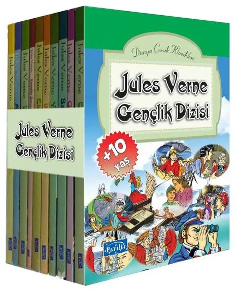 Jules Verne Gençlik Dizisi 10 Kitap Set - Jules Verne Parıltı Yayınları