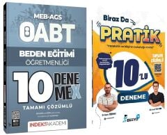 BESYO TV + İndeks ÖABT MEB-AGS Beden Eğitimi Öğretmenliği Biraz da Pratik 10+10 Deneme 2 li Set - Erdem Tiryaki, Ahmet Kalkan BESYO TV + İndeks Akademi Yayınları
