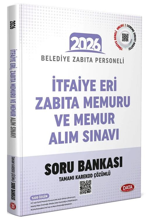 Data 2026 İtfaiye Eri, Zabıta Memuru ve Memur Alım Sınavı Soru Bankası Çözümlü Data Yayınları