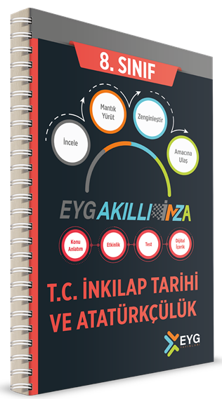 EYG Yayınları 8. Sınıf İnkılap Tarihi ve Atatürkçülük İMZA Akıllı Defter EYG Yayınları