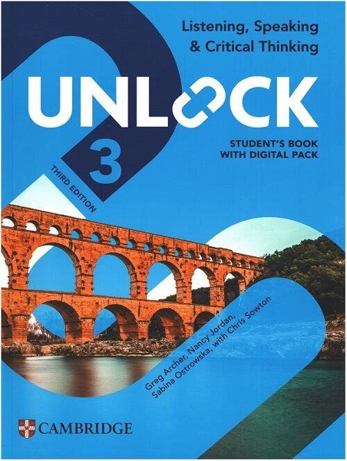 Cambridge Unlock 3 Listening - Speaking - Critical Thinking Student's Book with Digital Pack (3rd) Cambridge Yayınları