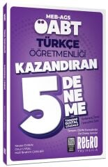Retro ÖABT MEB-AGS Türkçe Öğretmenliği Kazandıran 5 Deneme Çözümlü - Kevser Evsen Retro Yayıncılık