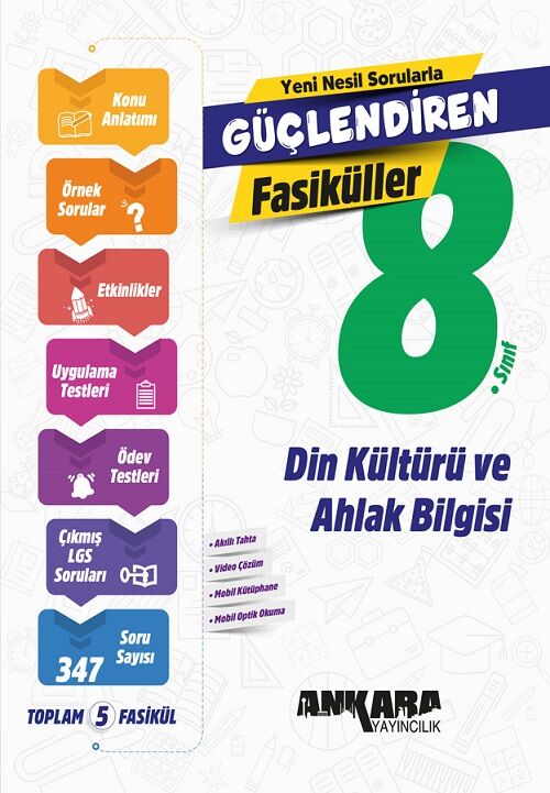 Ankara Yayıncılık 8. Sınıf Din Kültürü ve Ahlak Bilgisi Güçlendiren Fasiküller Ankara Yayıncılık