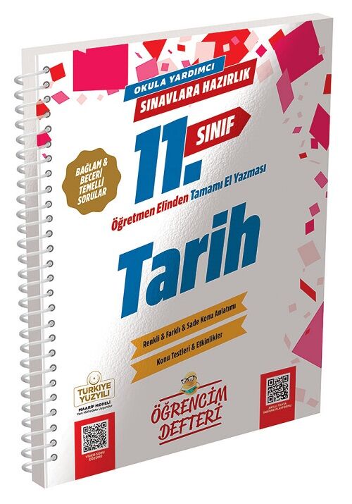Murat 11. Sınıf Tarih Maarif Modeli Öğrencim Defteri Murat Yayınları