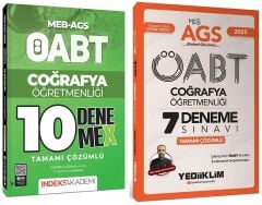 Yediiklim + İndeks 2025 ÖABT MEB-AGS Coğrafya Öğretmenliği 7+10 Deneme 2 li Set - Ramazan Kocakaya Yediiklim + İndeks Akademi Yayınları